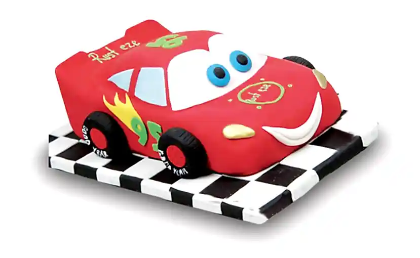 Cars Şimşek McQueen Doğum Butik Günü Pastası