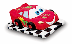 Cars Şimşek McQueen Doğum Butik Günü Pastası